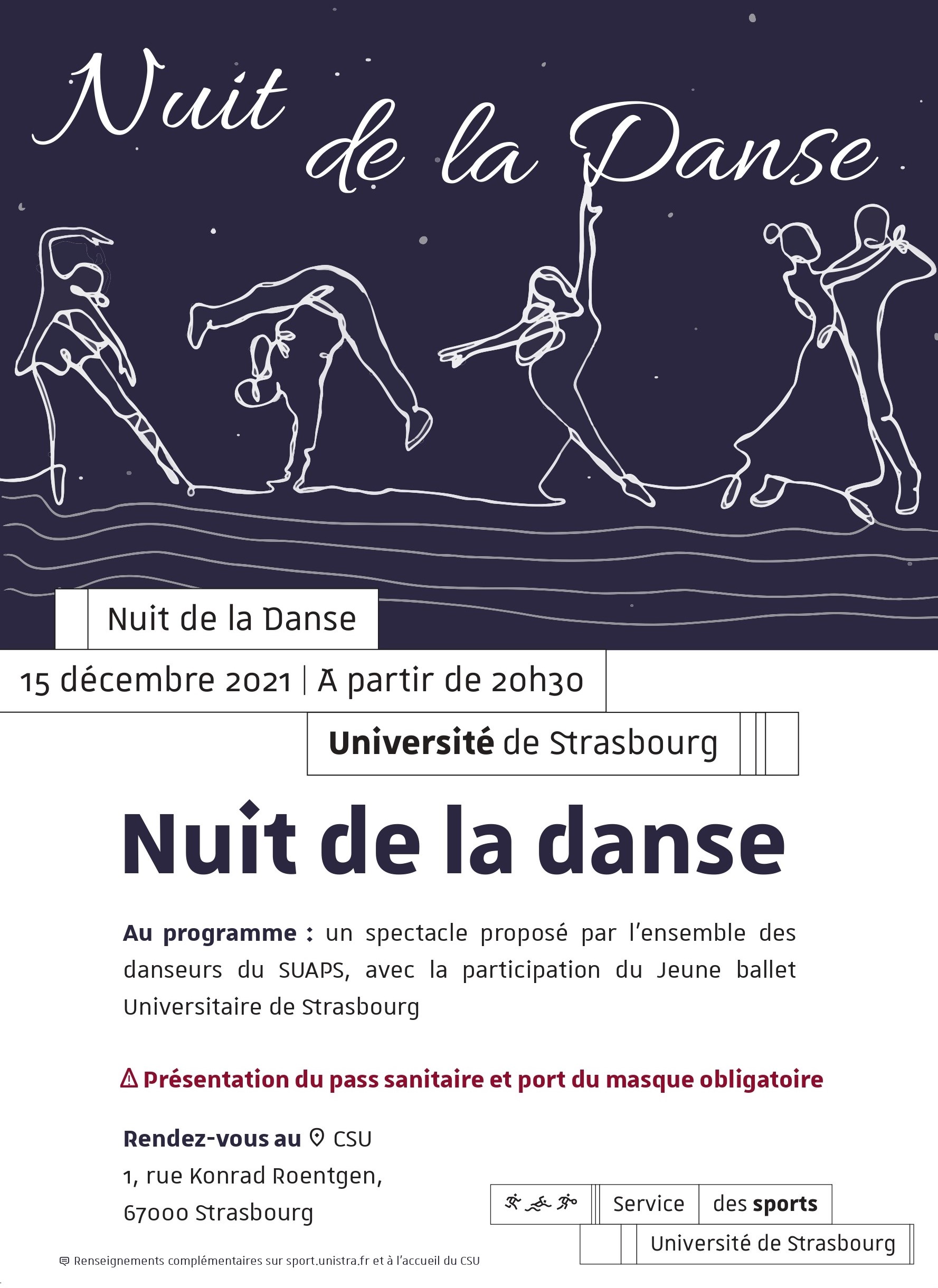 Affiche événement sportif danse